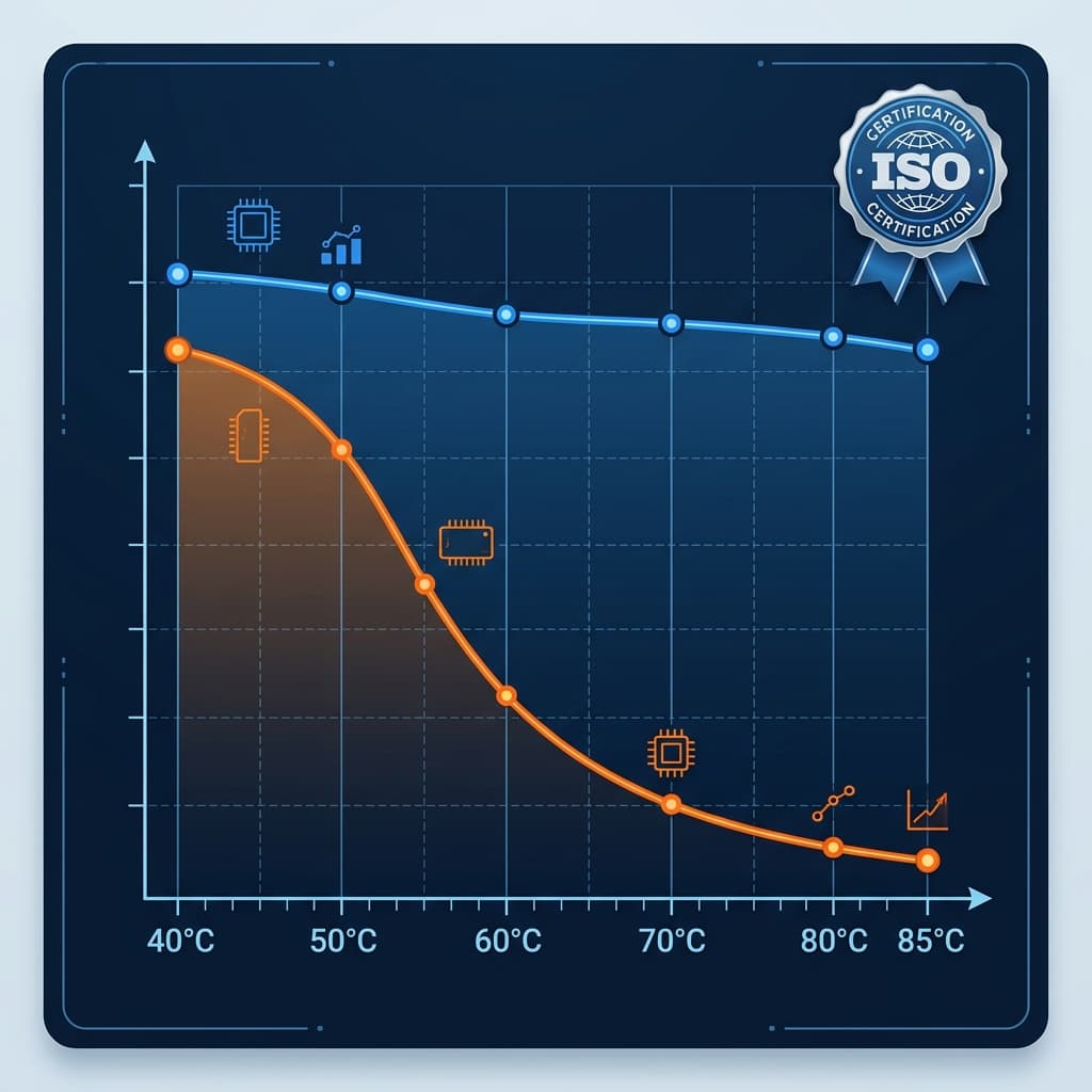 MTBF vs Temperature curve