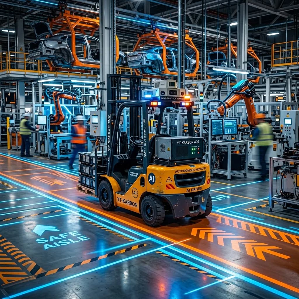 동적 안전 구역: 엣지 AI 기반 지게차로 창고 충돌 사고 제거